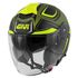 Capacete aberto Givi X22 Planet Hyper Fosco Preto/verde Militar/amarelo