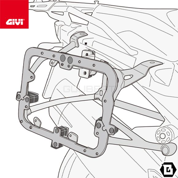 Suporte-Lateral-Givi-Monokey-Gs1200-Adv-gs1250-Adv---Pl5112br--adaptador- Suporte-Lateral-Givi-Monokey-Gs1200-Adv-gs1250-Adv---Pl5112br--adaptador-